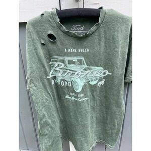 NWOT Ford Bronco A Rare Breed Hand Distressed Graphic T-Shirt Mens Large